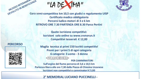 Si ricomincia a correre tutti insieme a Pistoia