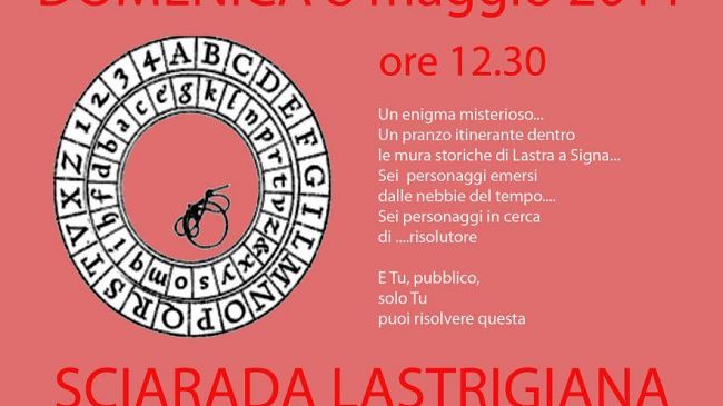 Sciarada Lastrigiana - Al via le prenotazioni