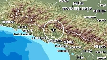 Trema ancora la terra nella notte in Lunigiana, scossa di magnitudo 3