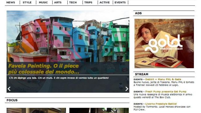Goldworld.it si presenta nella veste informatica da Street a Web Art