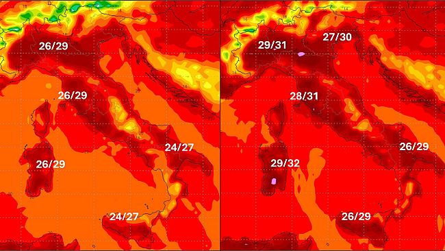 Caldo estivo in Toscana da giovedì 21 maggio
