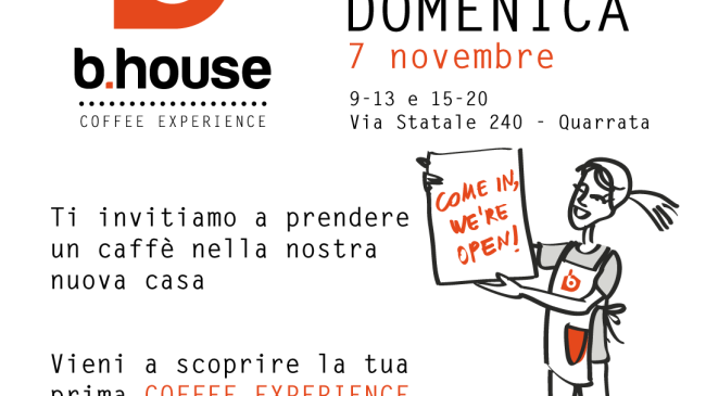 Apre b.house: scopri una vera coffee experience