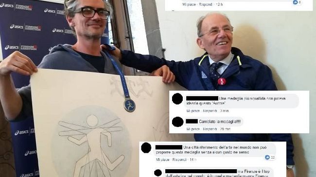 firenze-marathon-polemiche-ed-offese-alla-medaglia-evviva-clet