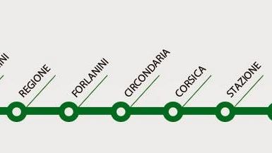 Tramvia Linea 2: tracciato e nomi fermate