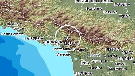 Terremoto nella notte tra Lucca e Massa