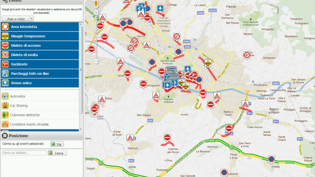 Traffico: per evitarlo i fiorentini cominciano a usare web e cellulari