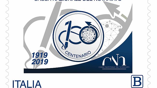 Francobollo celebrativo per la Cassa Nazionale del Notariato