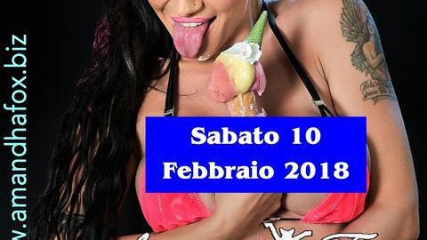 Sabato 10 febbraio Amandha Fox all'Excelsior di Firenze