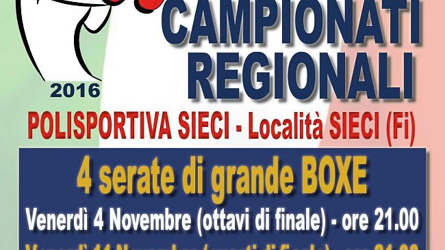Campionati regionali 2016 in svolgimento nella località “Le Sieci” Firenze