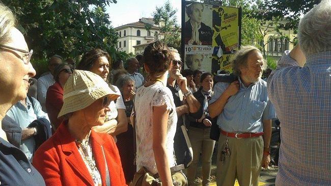 Presidio di protesta per la linea 3 della tramvia