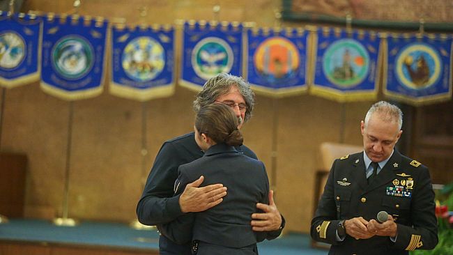 Paolo Simoncelli alla Scuola Militare Aeronautica Douhet di Firenze
