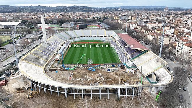Lavori al Franchi: saranno coperti con teloni?