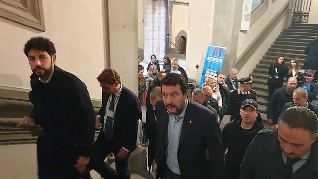 Salvini e Franceschini alla stessa ora in Palazzo Vecchio ma non si sono incrociati
