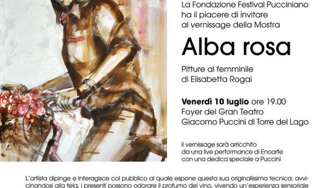 A  Torre del  Lago: “Alba rosa. Pitture al femminile di Elisabetta Rogai”