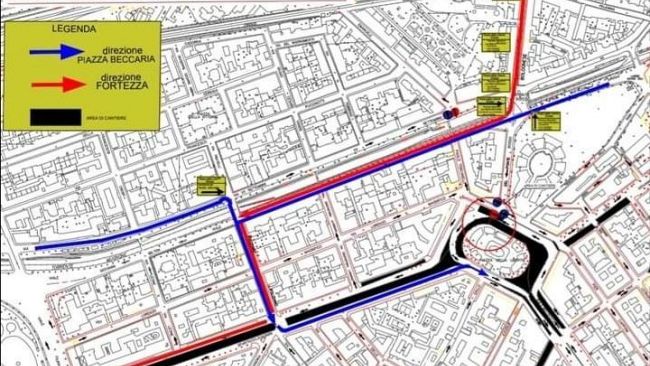 Cantieri tramvia in piazza Libertà e Ponte Rosso, occhio alle code 
