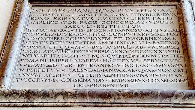 Capodanno Fiorentino: nella Loggia dei Lanzi una targa speciale