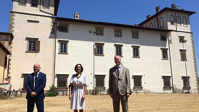 Il direttore degli Uffizi in visita a Montelupo Fiorentino