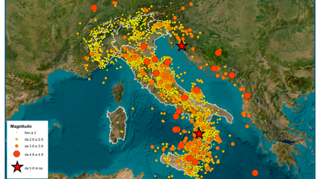 A Marradi l'evento sismico più potente registrato nel 2023 in Italia