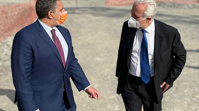 Ricostruzione Ponte Albiano Magra, sopralluogo di Giani e Toti