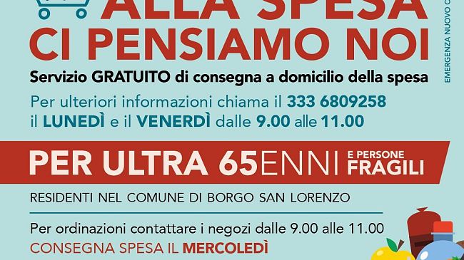 SOS Spesa: da lunedì consegna della spesa a casa anche a chi è in quarantena