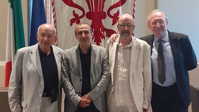 Fausto Bertinotti in Palazzo Vecchio