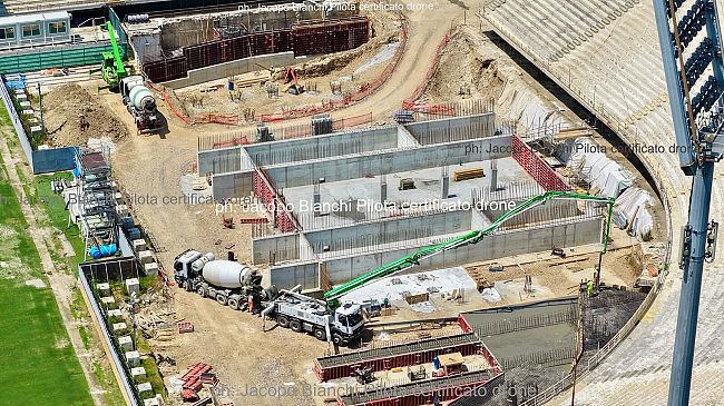 Lavori in Curva Fiesole, com'è il 18 giugno 2025