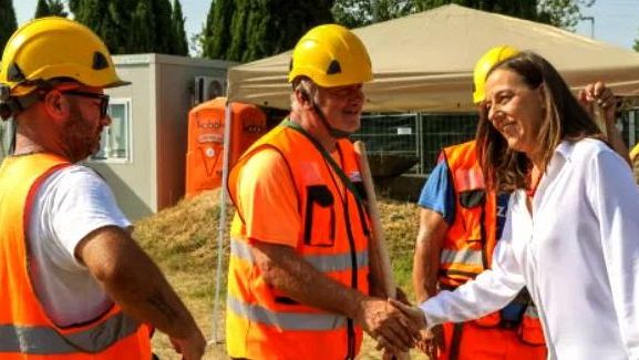 Tramvia, posata la prima pietra della linea Leopolda-Le Piagge