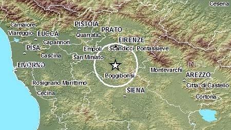 Terremoto: scossa nel Chianti