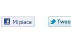 I pulsanti Mi piace e Tweet su Nove da Firenze