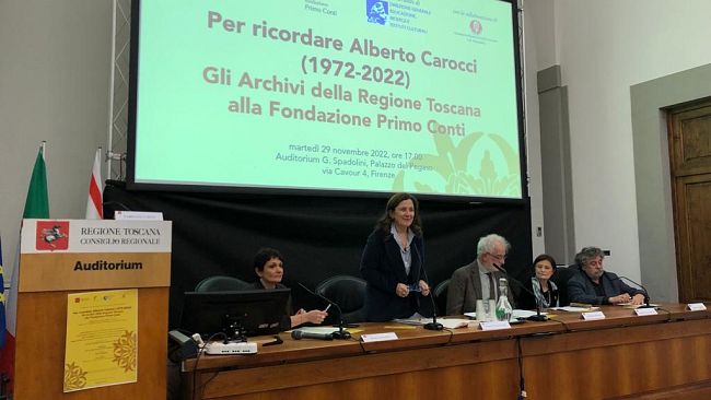 Cultura: Alberto Carocci ricordato in Regione