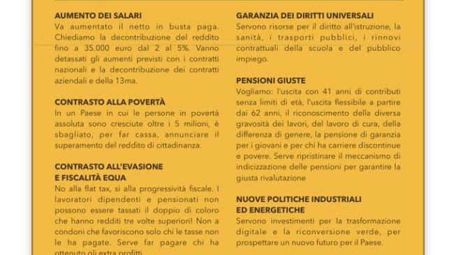 Il 16 dicembre sciopero Cgil-Uil contro la Legge di bilancio