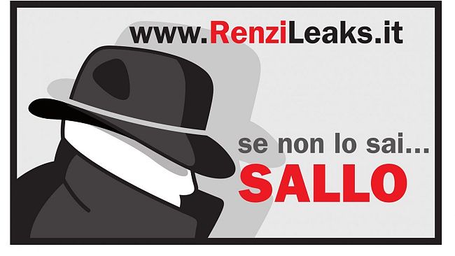 Nasce RenziLeaks: ''Raccontiamo il nulla che avanza''