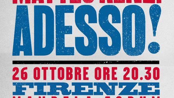 Venerdì 26 ottobre Adesso! a Firenze