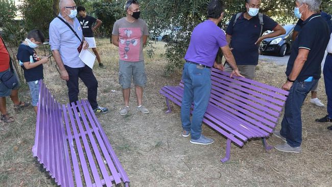 Settimana nazionale delle panchine viola