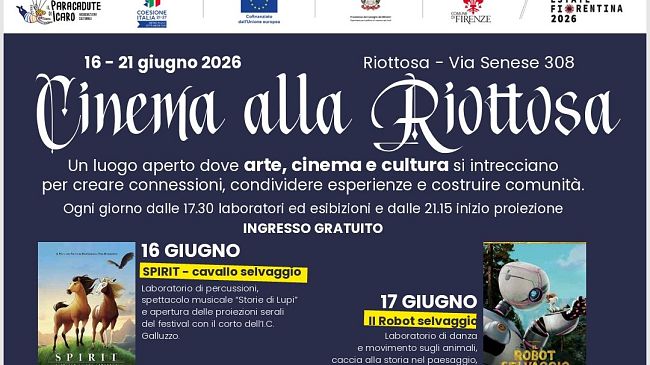 Galluzzo, Cinema alla Riottosa: il programma 