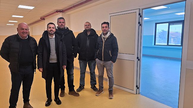 Lavori alla scuola Garibaldi di Campi Bisenzio