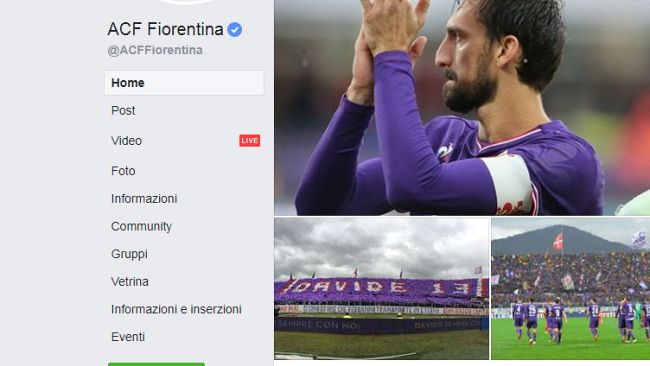 Facebook: sciacalli bersagliano la memoria di Davide Astori