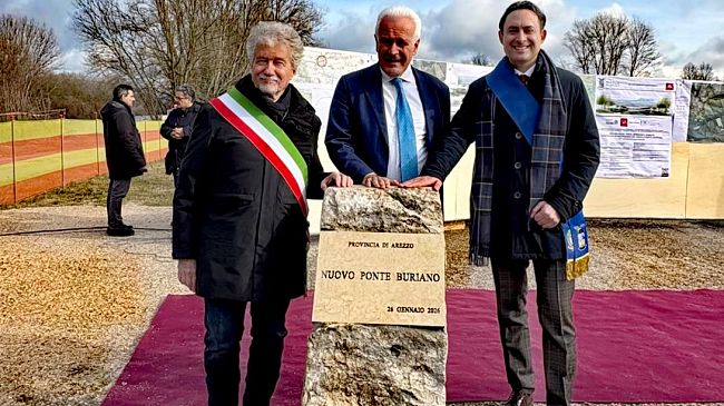Nuovo Ponte di Buriano ad Arezzo, opera strategica 