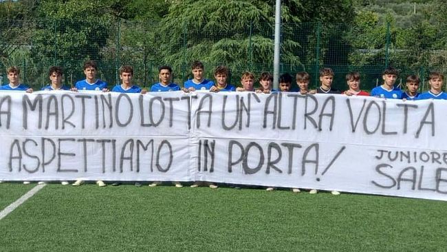 Il calcio si mobilita per sostenere Martino