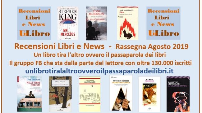 I libri più letti e commentati ad agosto 2019