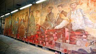 Cartoni, strappi, disegni e oli di Talani