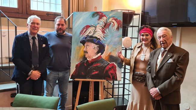 Un quadro di Luciano Artusi per sempre nel Palagio di Parte Guelfa