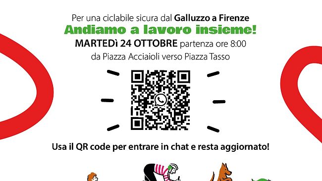 In bici dal Galluzzo a Firenze: serve una ciclabile sicura