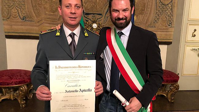 Finanziere della Tenenza di Castelfiorentino diventa Cavaliere della Repubblica