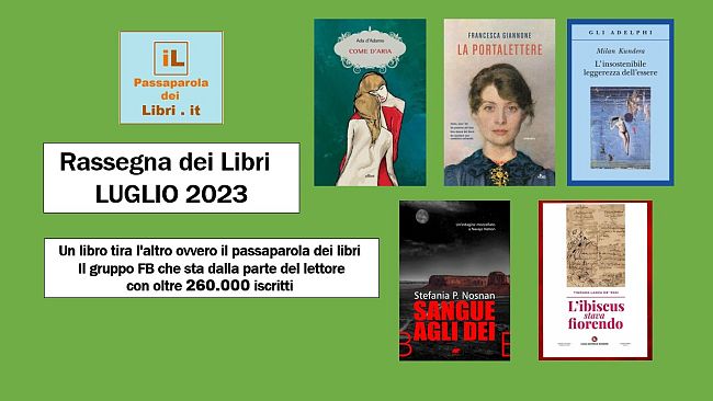 Rassegna mensile dei libri: luglio 2023
