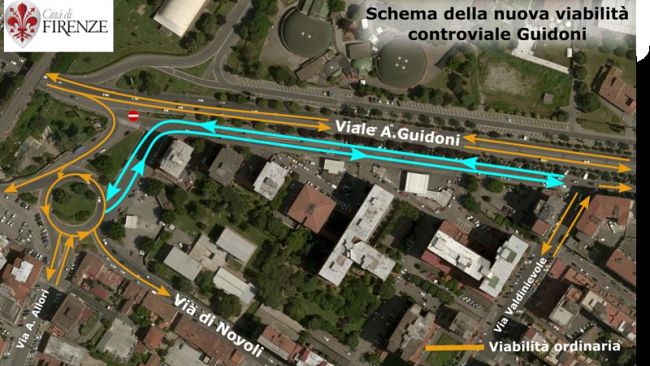 Tramvia: martedì 9 febbraio scatta la nuova viabilità nel controviale Guidoni