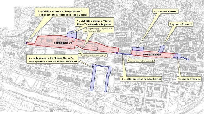Pontassieve: pubblicato il bando per la vendita dell'Area Ferroviaria