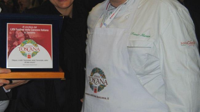 Alla vincitrice del Festival di Sanremo la targa di Vetrina Toscana