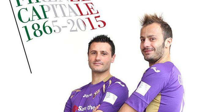 Fiorentina in campo domani con la maglia di “ Firenze Capitale”