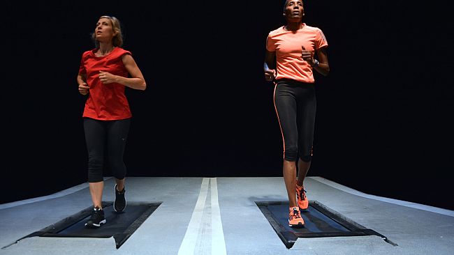 Fiona May e Luisa Cattaneo corrono la Maratona di New York